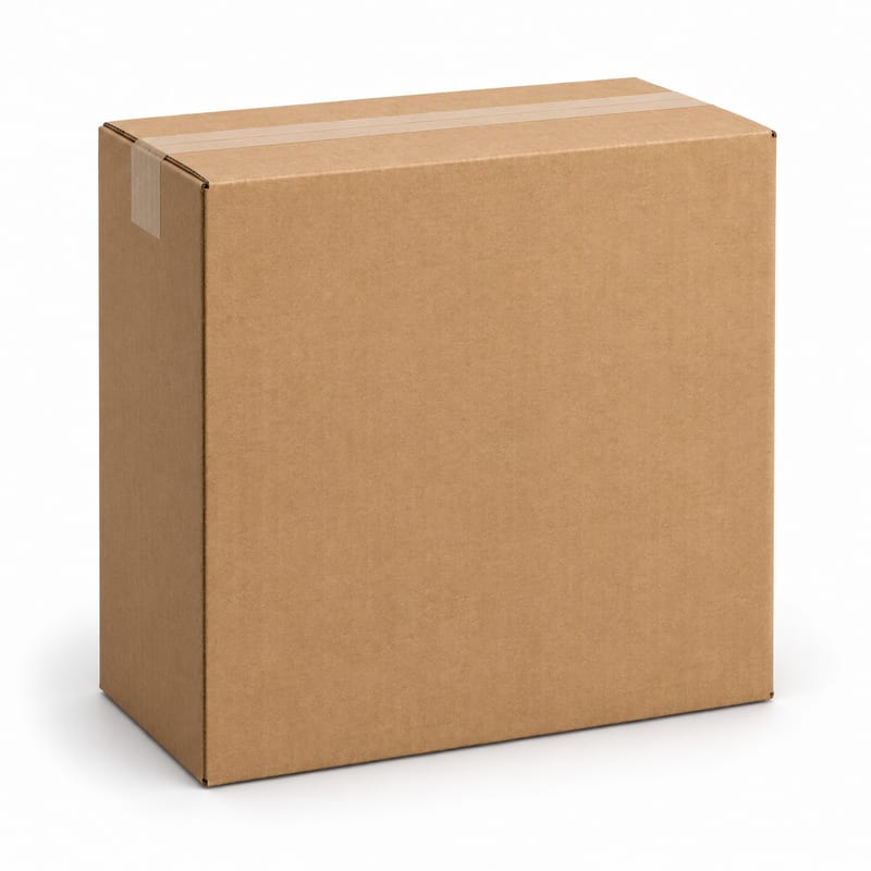 Sealed cardboard box