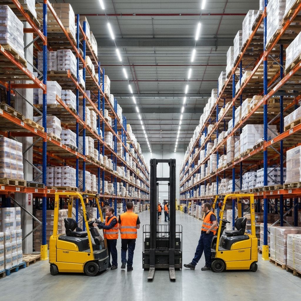 Modern logistics warehouse
